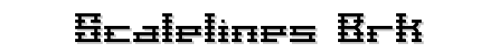 Scalelines BRK font